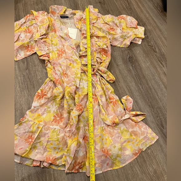 BNWT Magali Pascal Maggie Wrap Dress in Vintage Bloom Light - Picture 6 of 13